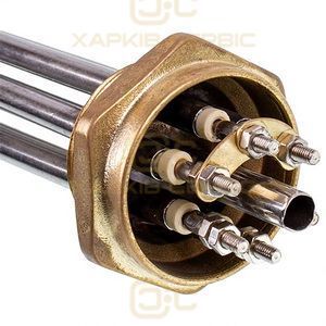 Блок тенів 9 кВт 220-380V (нержавіюча сталь) L=325mm гайка 1 1/2" (48mm) для електричного котла SANAL