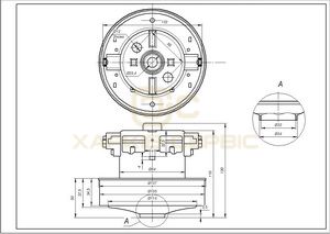 Двигун для пилососа Samsung DJ31-00097B 1900W D=135/84mm H=34/110mm (з виступом)