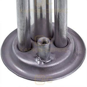 Фланець під сухі тени для бойлера D зовнішній=62mm L трубок=425/290/240mm (під анод M6)