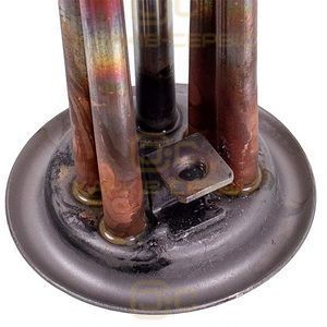 Тен фланцевий для бойлера Thermex 2000W (мідний) фланець 63mm, 2 трубки під датчик (під анод M4)