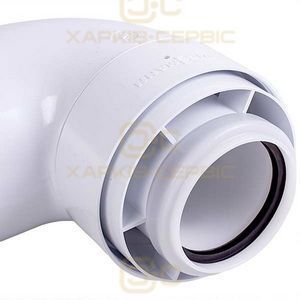 Колено дымохода 87&deg; D=60/100 мм для газового конденсационного котла Viessmann 7373226