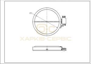 Конфорка 2300W для склокерамічної поверхні Gorenje 554329