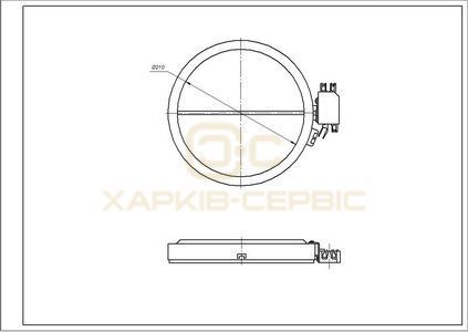 Конфорка для склокерамічної поверхні Gorenje 607618 2300W D=210mm