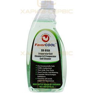 Средство очистки кондиционеров Sb-910 (испаритель + фильтр, спрей 500ml) Favor Cool зеленый