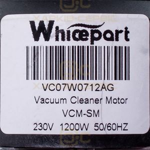 Двигатель для моющего пылесоса Whicepart VC07W0712AG (V2Z-S24) D=110/55 mm H=120/35 mm 1200 W