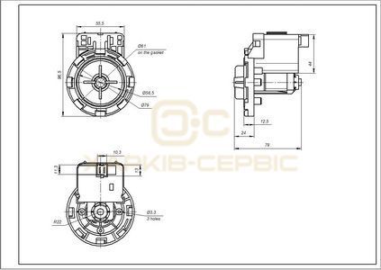 Помпа (насос) GRE 651065248 для пральної машини Ardo