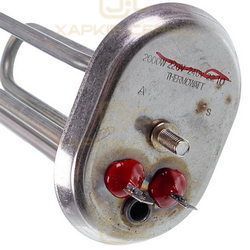 Тэн для бойлера 2000W на овал. фланце 110x80mm 1 трубка под датчик Ariston