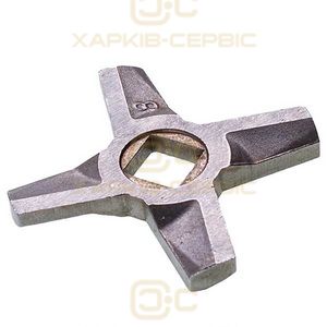 Ніж для м&aposясорубки Zelmer ZMMA028X (A863109.00) 10003883 D=55.5mm s=5mm Отвір=10x10mm NR8 (двосторонній)