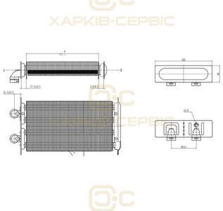 Теплообмінник первинний для газового котла Beretta City/Mynute DGT/Exclusive/Boiler 28-30 кВт 20052580