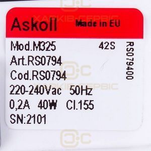 Помпа (насос) для пральної машини 290903 RC0014 Askoll 40 Вт M325 (контакти роздільні ззаду; на 3 засувки)