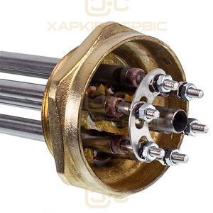 Блок тенів 6 кВт 220V (нержавіюча сталь) L=335mm гайка 2" для електричного котла Balcik