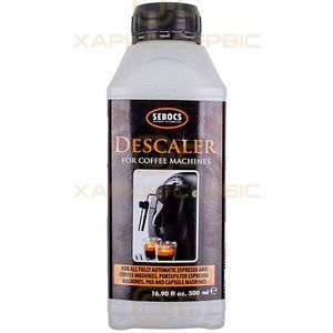 Рідина 500ml Sebocs для чищення від накипу для кавомашин