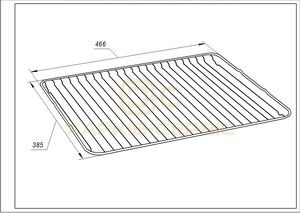 Решітка для духовки Electrolux 140064006012 466x385mm