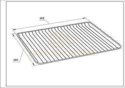 Решітка для духовки Electrolux 140286193010 466x385mm