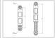 Амортизатор бака для пральної машини Electrolux 1322553015 80N L=185-265mm D отворів=11mm