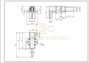 Щітки двигуна 12.5x5x32mm (2 шт) для пральної машини Type L Ariston C00196539