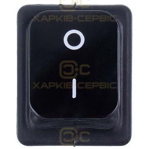 Вимикач 16A-250V/20A-125V 4 контакта (універсальний) чорний