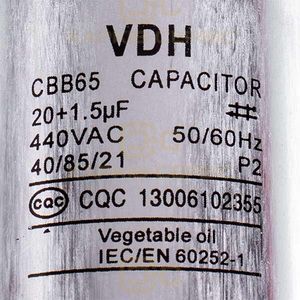 Конденсатор 20+1,5uF 450V CBB65