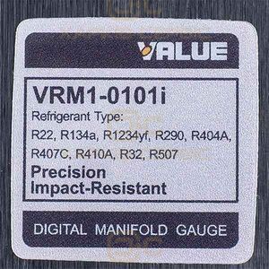 Манометричний колектор 1-вентильний VALUE VRM1-0101 NAVTEK (електронний манометр) + шланги 2шт.