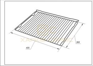 Решітка для духовки 405х360mm Gorenje 414283