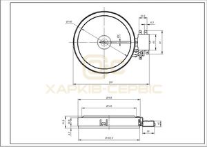 Конфорка для склокерамічної поверхні Electrolux 3740635218 1200W