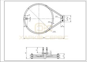 Тен конвекції (круглий) 3970128058 2000W 230V D=185mm для духовки Zanussi