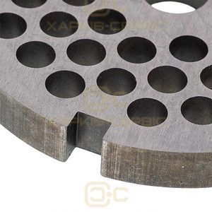 Решетка насадки мясорубки 4.5mm D=53mm (с пазом) для кух. комбайна Bosch