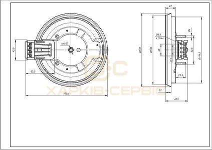 Indesit C00099673 EGO Конфорка для електроплити Indesit D=145mm 1000W