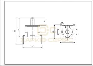 Термостат 3427532068 271P 16A 250V 300°C для духовки Electrolux 3427532068