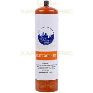 Фреон Bestcool R407C 0.65kg під клапан шредера (Холодоагент R407C, Хладон-407C, Фреон 407, ДФУ-407C)