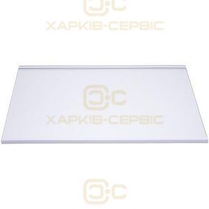 Полка правого отделения для холодильника двухкамерного Gorenje 889055 443x338mm (стеклянная, с обрамлением)