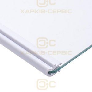 Полка правого отделения для холодильника двухкамерного Gorenje 889055 443x338mm (стеклянная, с обрамлением)