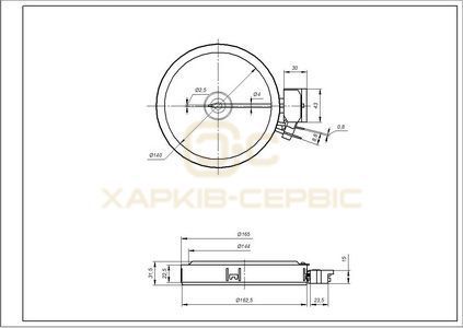 Конфорка для склокерамічної поверхні Electrolux 3890800216