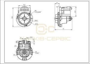 Помпа (насос) для пральної машини Askoll 30W M332 RC0480/T2124 Mod.M332 (алюмінієва обмотка)