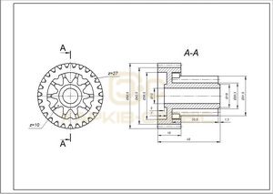 Шестерня мала для м&aposясорубки Braun 67001026