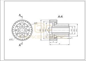 Шестерня мала для м&aposясорубки Braun 67001026