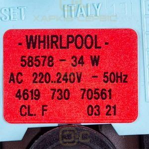 Помпа (насос) 34W 58578 для пральної машини Whirlpool 481236018529