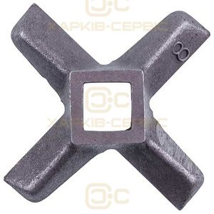 Ніж для м&aposясорубки Zelmer 00755469 D=54mm s=9mm Отвір=10x10mm NR8 ZMMA018X (A863107.00)