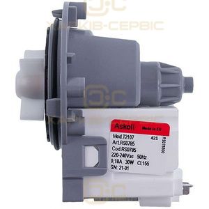 Помпа (насос) для пральної машини Askoll 30W M332 RC0480/T2124 Mod.M332 (алюмінієва обмотка)