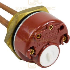 Тэн для бойлера с термостатом 3500W (медный) L=260mm фланец 54mm 1 трубка под датчик