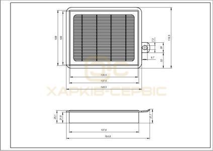 Фільтр вихідний HEPA для пилососа AEG/Electrolux/Philips/Thomas 9001677682