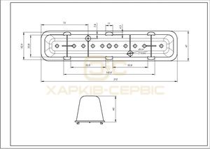 Активатор, ребро барабана для пральної машини Beko L=213mm 2827760100