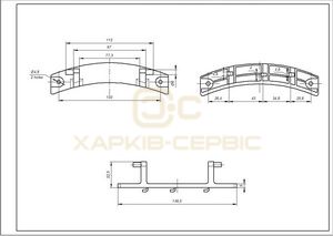 Петля люка для пральної машини Samsung DC61-01632A