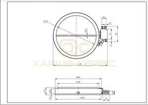 Конфорка для склокерамічної поверхні Indesit 1800W C00139036