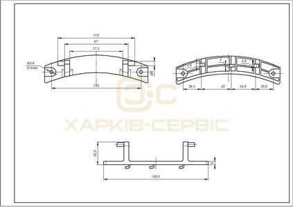 Петля люка для пральної машини Samsung DC61-01632A