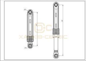 Амортизатор бака для пральних машин Samsung 40N DC66-00343E