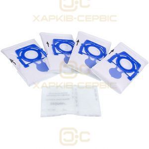 Набір мішків "SAFBAG" (4шт) + фільтр Zelmer \ Bosch 49.4020 12006466 (ZVCA100B)