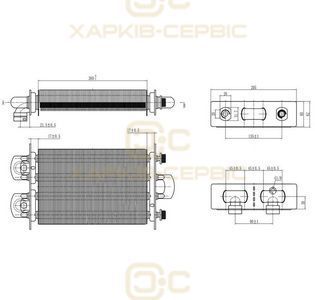 Теплообменник битермический для газового котла Beretta Ciao, Smart 24 кВт