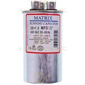 Конденсатор 25+1,5uF 450V CBB65