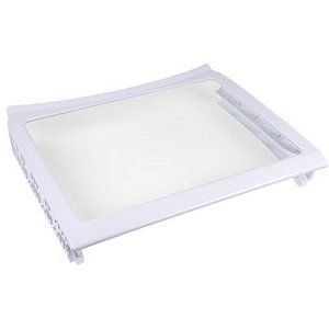 Полиця (нижня) для холодильника Samsung DA97-06440B 470x395mm (скляна, з обрамленням)